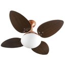 Ver imagem 1 de Ventilador de Teto Venti-delta Jet Cobre com 4 Pás Marrom Linha Decoratica 220v