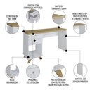 Ver imagem 6 de Conjunto Escritório Home Office 3 Peças Elai A06 Olmo-branco - Mpozenato
