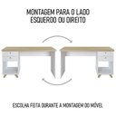 Ver imagem 4 de Conjunto Escritório Home Office 3 Peças Elai A06 Olmo-branco - Mpozenato