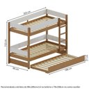 Ver imagem 4 de Treliche Solteiro Aria Casatema MadeiraOriginals Marrom/Nogueira/Branco