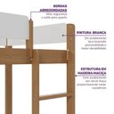 Ver imagem 6 de Treliche Solteiro Aria Casatema MadeiraOriginals Marrom/Nogueira/Branco