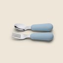 Ver imagem 1 de Kit de Talheres C/ 2 Peças Silicone e Inox Azul - A\casa