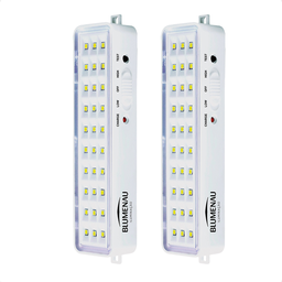 Kit 2 Luminárias de Emergência Blumenau 30 Leds Recarregável Bivolt - 5