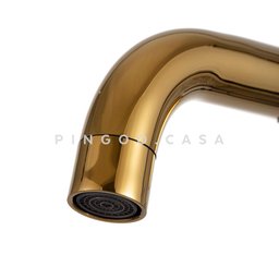 Torneira Para Tanque de Parede Capivari Pingoo.casa - Dourado - 4