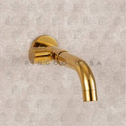 Torneira Para Tanque de Parede Capivari Pingoo.casa - Dourado - 2