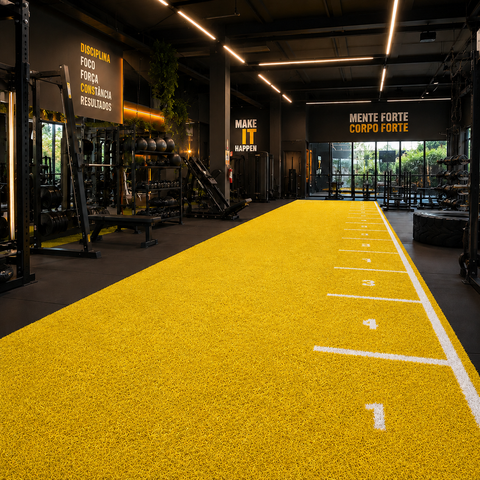 4m² Grama Sintética 20mm com Proteção UV e Antifungo 1,00 x 4,00m Amarela Rm Decor