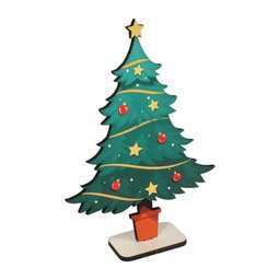 Transforme Seu Ambiente com Nosso Kit Árvore de Natal em Mdf- 10 Unidades - 2