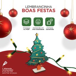 Transforme Seu Ambiente com Nosso Kit Árvore de Natal em Mdf- 10 Unidades - 6
