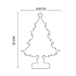 Transforme Seu Ambiente com Nosso Kit Árvore de Natal em Mdf- 10 Unidades - 7