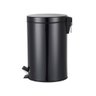 Lixeira Em Inox Com Pedal 12 Litros Prizi Preta - 2