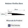 Perfil Redutor para Piso Vinilico 2mm - Homeney Fumê - 2