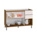 Ver imagem 4 de Balcão para Cozinha 3 Portas para Cuba Banfield Carvalho Off-White