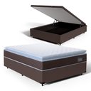 Ver imagem 1 de Cama Box Baú com Colchão de Espuma D33 Pillow Top Comfort Luxo Casal 138 cm