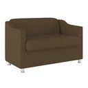 Ver imagem 1 de Namoradeira Elegante 2 Lugares Sala de Estar – Balaqui Decor Cor:Marrom