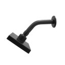 Ver imagem 4 de Ducha Quadrada Chuveiro Articulável Solar ou Gás Preto Black Fosco 70º C Soft Articulável