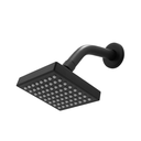 Ver imagem 1 de Ducha Quadrada Chuveiro Articulável Solar ou Gás Preto Black Fosco 70º C Soft Articulável