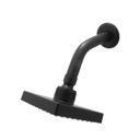 Ver imagem 2 de Ducha Quadrada Chuveiro Articulável Solar ou Gás Preto Black Fosco 70º C Soft Articulável