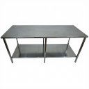 Ver imagem 2 de Mesa Aço Inox Industrial 140x70x90 cm Plano Liso Nortinox