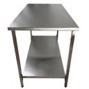 Ver imagem 3 de Mesa Aço Inox Industrial 140x70x90 cm Plano Liso Nortinox