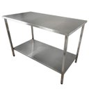 Ver imagem 1 de Mesa Aço Inox Industrial 140x70x90 cm Plano Liso Nortinox