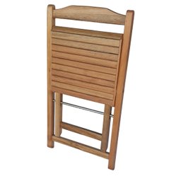 Conjunto Prático Mesa e 4 Cadeiras Dobrável Mel/sinamão Bar Cozinha Lazer - 6