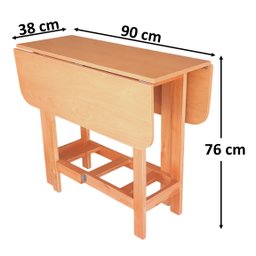 Conjunto Prático Mesa e 4 Cadeiras Dobrável Mel/sinamão Bar Cozinha Lazer - 9