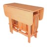 Conjunto Prático Mesa e 4 Cadeiras Dobrável Mel/sinamão Bar Cozinha Lazer - 5
