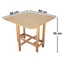 Ver mais imagens de Conjunto Prático Mesa e 4 Cadeiras Dobrável Mel/sinamão Bar Cozinha Lazer