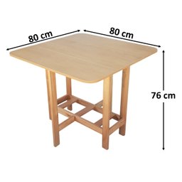 Conjunto Prático Mesa e 4 Cadeiras Dobrável Mel/sinamão Bar Cozinha Lazer - 8