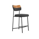 Ver imagem 2 de Conjunto 02 Banquetas Medias Mona Courissimo Whisky e Grafite - Ssx Multicoisas