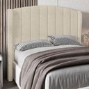 Ver imagem 2 de Cabeceira Casal King Cama Box 195cm Glenda I02 Bouclê Bege - Mpozenato