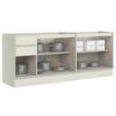 Ver imagem 4 de Balcão Cozinha Fineze 3 Portas 4 Gavetas 200cm Areia Henn
