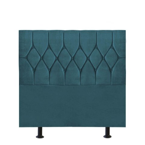 Cabeceira para Cama Box Solteiro 90 Cm Istambul:azul Turquesa