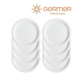 Kit 20 Pratos de Mesa Porcelana Iguaçu Almoço Jantar Germer - 2