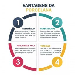 Kit 20 Pratos de Mesa Porcelana Iguaçu Almoço Jantar Germer - 3