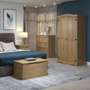 Ver imagem 7 de Armário de Madeira Maciça com 2 Portas Marrom Antique