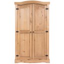 Ver imagem 4 de Armário de Madeira Maciça com 2 Portas Marrom Antique