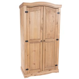 Armário de Madeira Maciça com 2 Portas Marrom Antique - 2