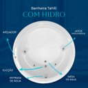 Ver imagem 4 de Banheira Redonda Tahiti com Hidro em Acrílico - 127v