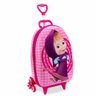Mochila 3D de Rodinhas Infantil - Masha e o Urso - Masha Sweet - Maxtoy - 4