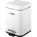 Ver imagem 5 de Lixeira Retangular 3 Litros Inox Branca 6356003002 Vonder