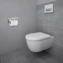 Ver imagem 3 de Suporte Papel Higienico Parede Kit 13 Uni Inox Banheiro Lavabo Prateleira Apoio Celular Porta Objeto