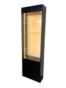 Ver imagem 1 de Vitrine Porta Vidro Preta Super LED Estoque Perfumaria Ótica
