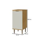 Ver imagem 3 de Balcão de Cozinha 40 Cm Copenhague 1 Porta Ipê/sabbia - Decibal