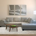 Ver imagem 2 de Tapete Sala Quarto 2,50x2,00m Talia - Diversas Estampas - Coleção Pemogo Cor:451 Bege