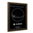 Ver imagem 5 de Quadro com Música Mapa Das Estrelas Spotify em Moldura Caixa Tacolado Papel de Parede