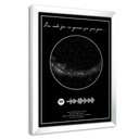 Ver imagem 3 de Quadro com Música Mapa Das Estrelas Spotify em Moldura Caixa Tacolado Papel de Parede