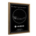 Ver imagem 4 de Quadro com Música Mapa Das Estrelas Spotify em Moldura Caixa Tacolado Papel de Parede