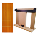 Ver imagem 1 de Kit Porta Madeira Frisada 4000 - 80x210 + Trilho Correr 1,60 Preto + Brinde