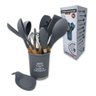 Kit Utensílios de Cozinha Silicone 13pçs Cinza - 4